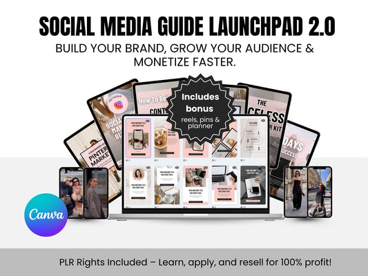 Social Media Guide Launchpad 2.0 | with PLR