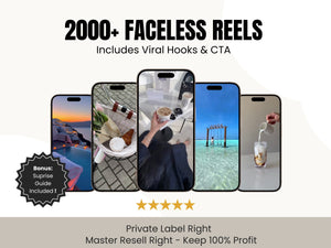 2,000+ Faceless Video Reels | PLR and MRR
