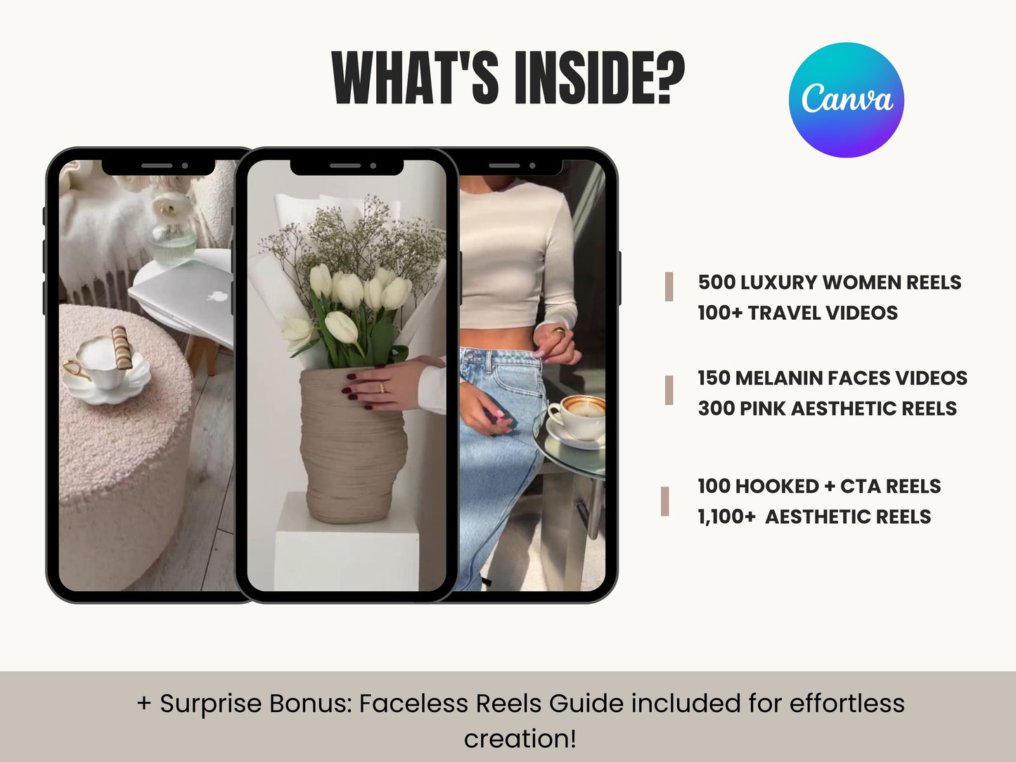 2,000+ Faceless Video Reels | PLR and MRR