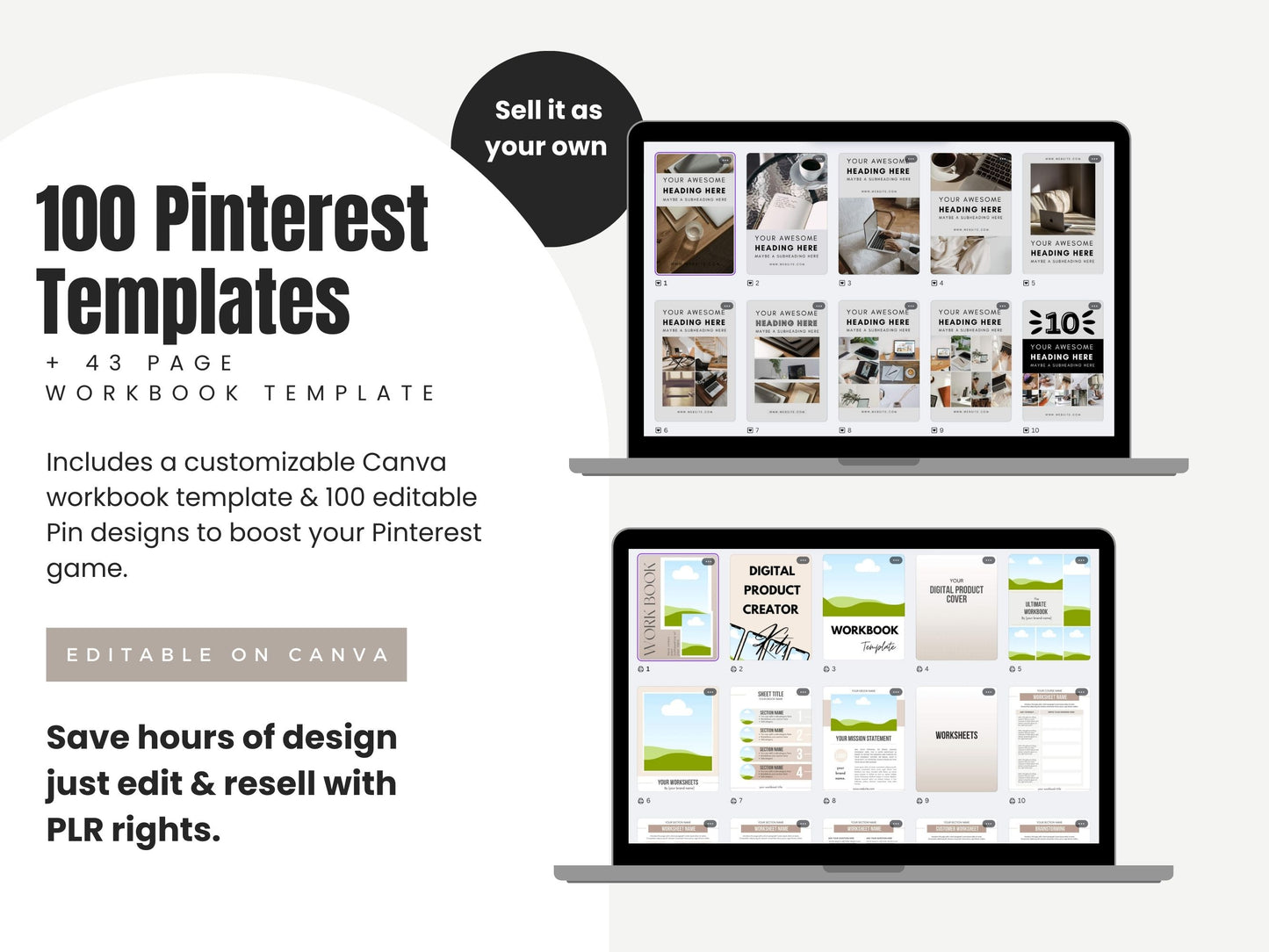 1000+ Editable Canva Templates | with PLR