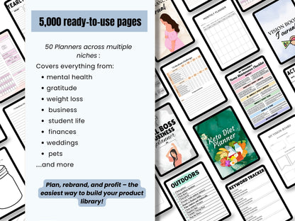 The Digital Products Starter Kit 1.0 | + 5000 Page DFY Planners