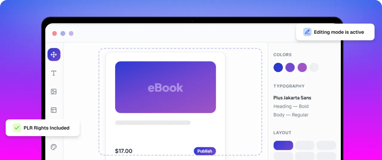 Product editor preview