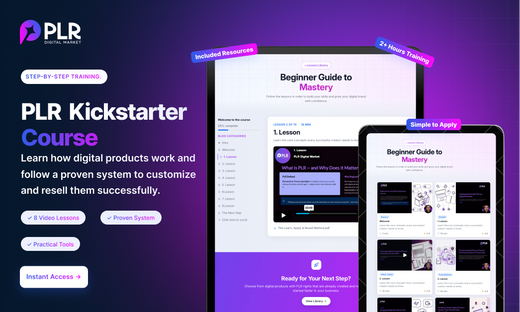 PLR Kickstarter | 7 day Launching system