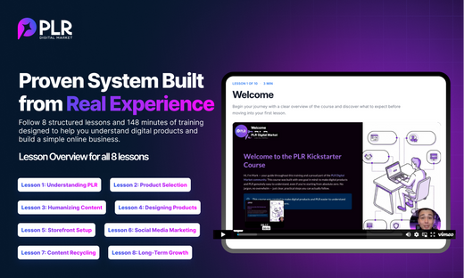 PLR Kickstarter | 7 day Launching system