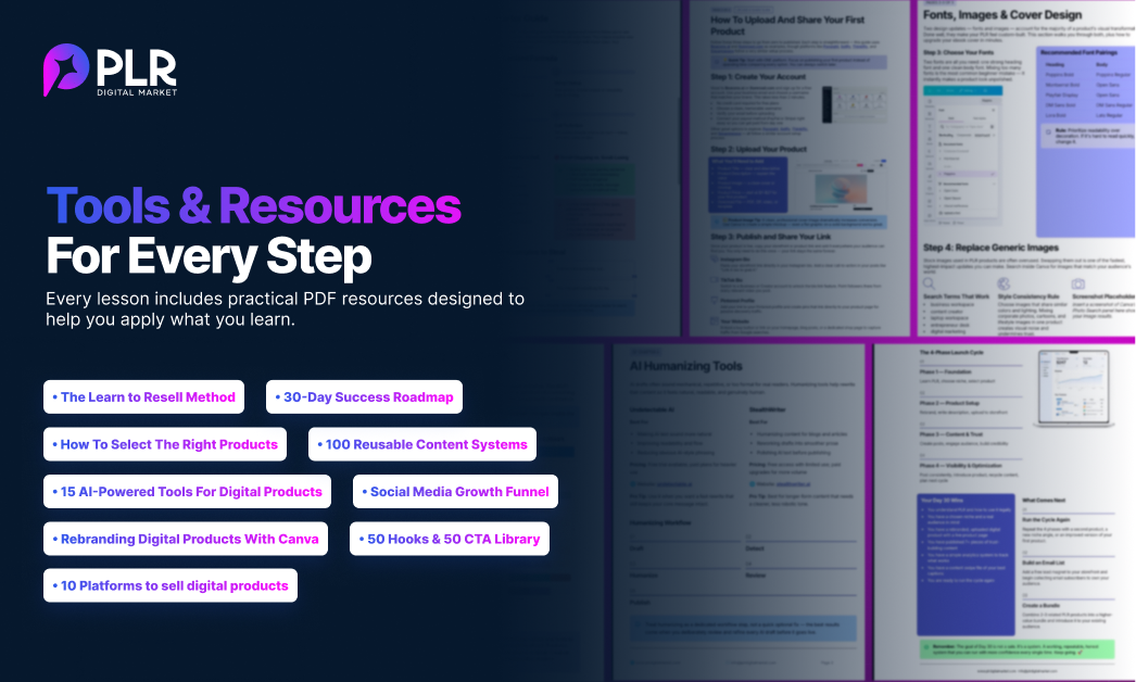 PLR Kickstarter | 7 day Launching system